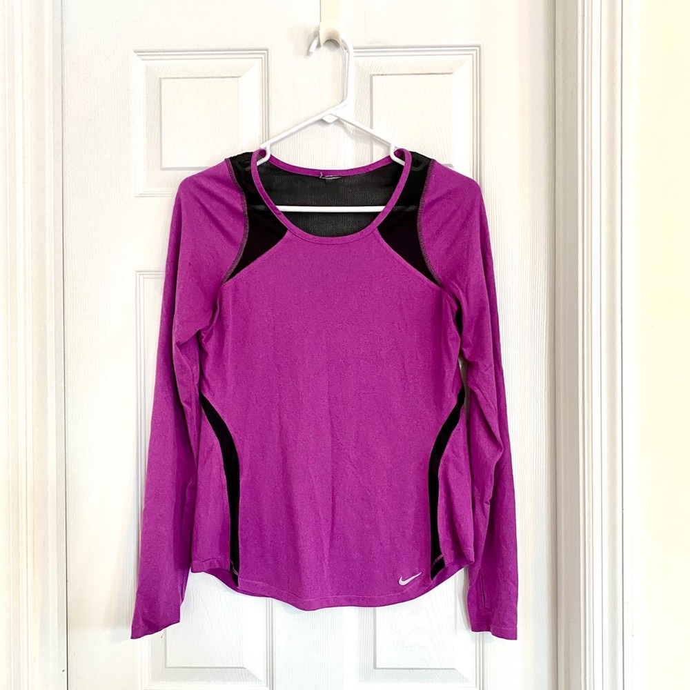 Nike Running Long Sleeve Mesh Top